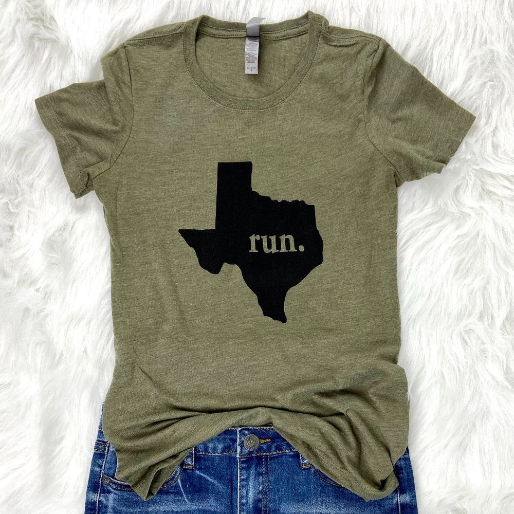 Run Texas Triblend Womens Tee